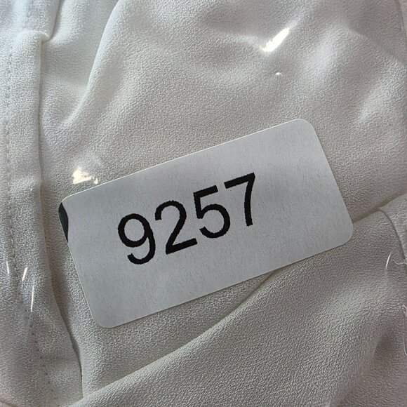 Womens Roz & Ali White Sheer Sleeveless Blouse Pockets V Neck Polyester Size XL - Picture 10 of 10